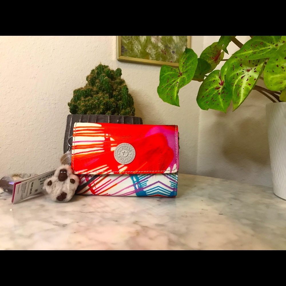 Kipling Pixi Wallet Beach Print